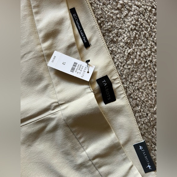 NWT Talbots Beige Chatham Ankle Pants Women’s Size 12 - Picture 11 of 16